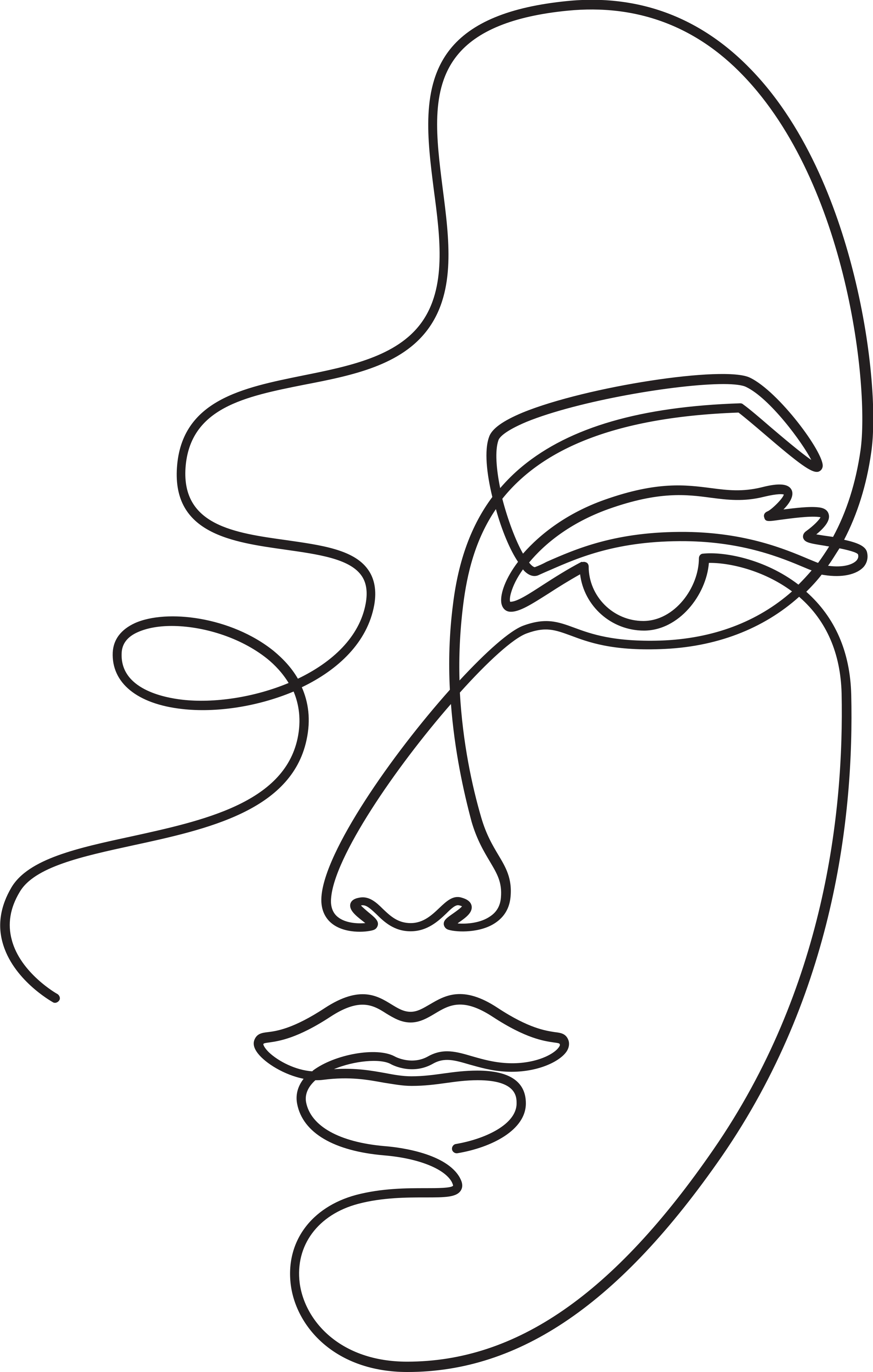 One Line Drawing Face